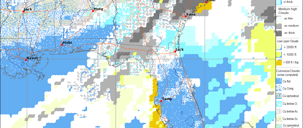 Cloud Forecast Florida